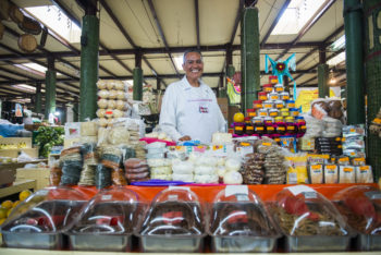 Mexico City Food vendor selling Mexican cuisine